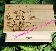 Load image into Gallery viewer, Jewellery box Elephant Design