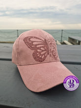 Load image into Gallery viewer, Baseball Cap -Butterfly/flower design- Free delivery