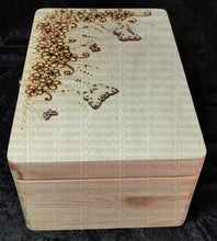 Load image into Gallery viewer, Large Rectangle Box - Butterfly And Flowers Design Personalised Free Box