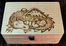Load image into Gallery viewer, Large Rectangle Box - Dragon And Baby Design Personalised Free