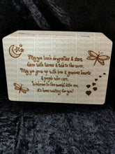 Load image into Gallery viewer, Large Rectangle Box - Dragonflies And Stars Design Personalised Free
