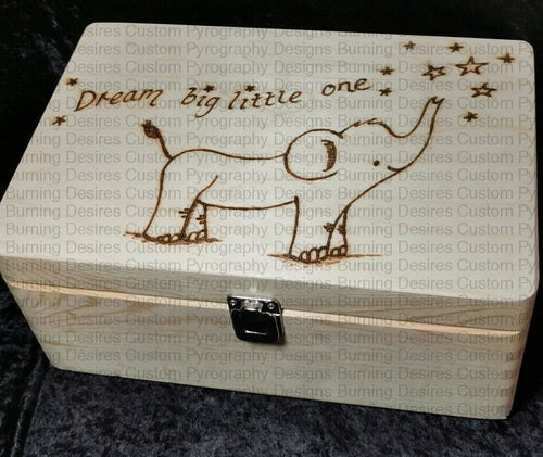 Large Rectangle Box - Dream Big Little One Design Personalised Free