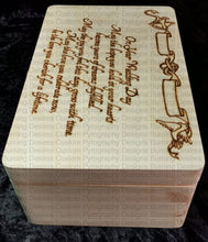 Load image into Gallery viewer, Large Rectangle Box - Wedding Verse Design Personalised Free Box