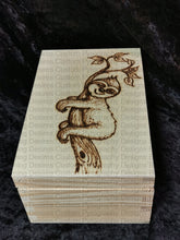Load image into Gallery viewer, Medium Rectangle Box - Sloth Design Personalised Free Box