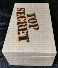 Load image into Gallery viewer, Medium Rectangle Box - Top Secret Design Personalised Free Box