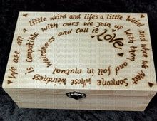 Load image into Gallery viewer, Medium Rectangle Box - Were All A Little Weird Design Personalised Free Box