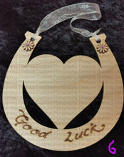 Load image into Gallery viewer, Wedding Horseshoe With Heart Various Designs Personalised Free