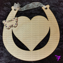 Load image into Gallery viewer, Wedding Horseshoe With Heart Various Designs Personalised Free
