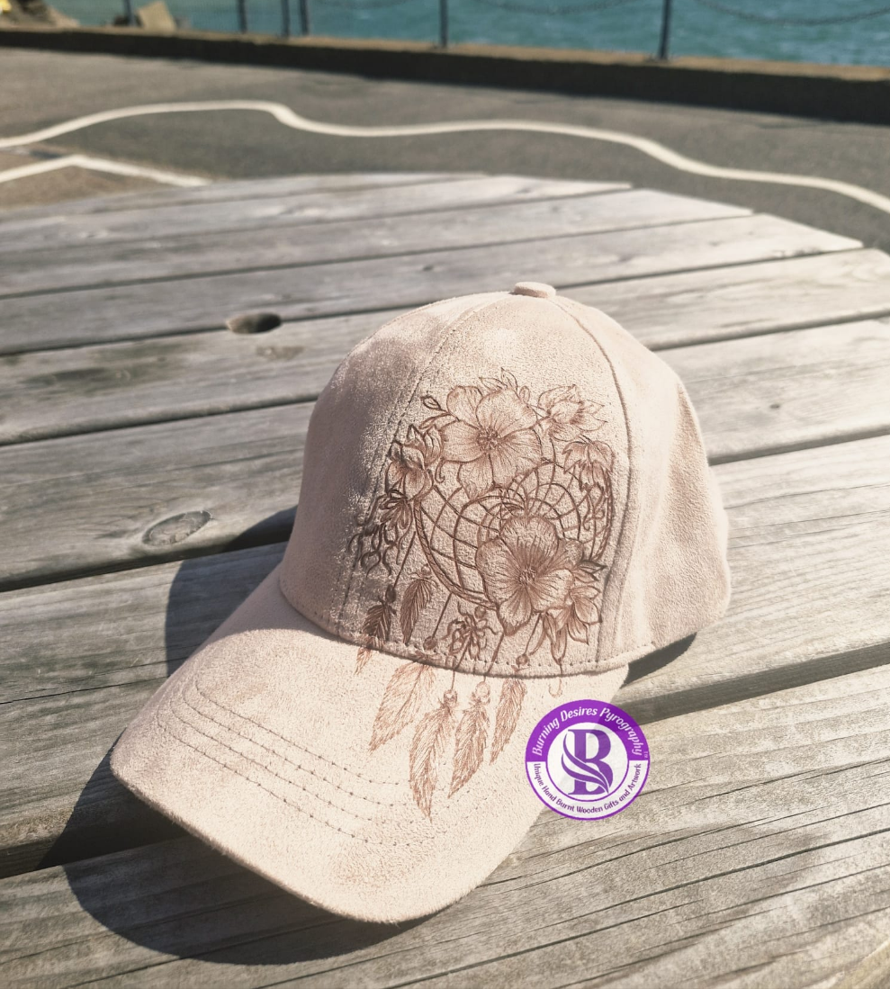 Baseball Cap -Dreamcatcher/flower design- Free delivery