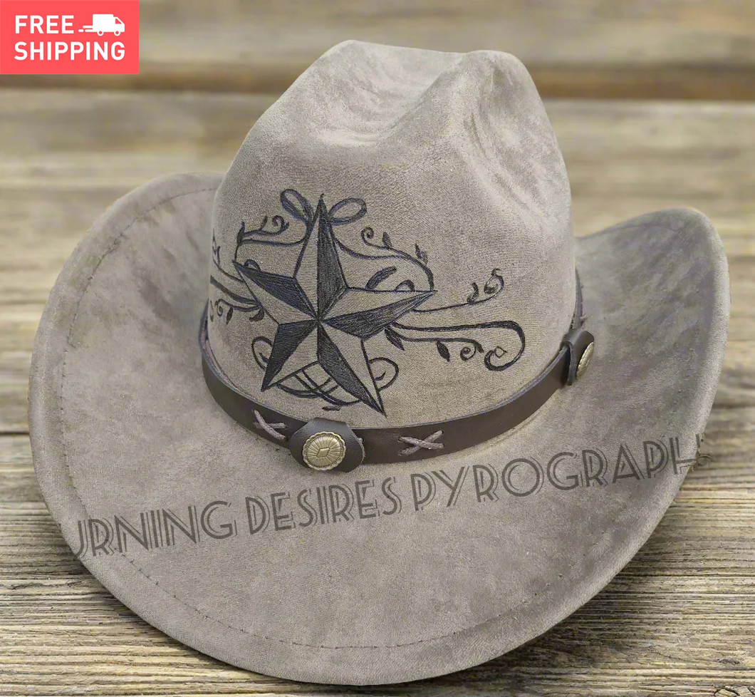 Badged - Stetson -Nautical star design- Free delivery