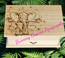 Load image into Gallery viewer, Jewellery box Elephant Design
