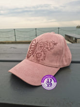 Load image into Gallery viewer, Baseball Cap -Butterfly/flower design- Free delivery
