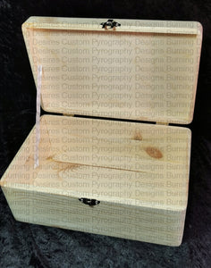 Handled Rectangle Box - Celtic Knot Border Design Personalised Free Box