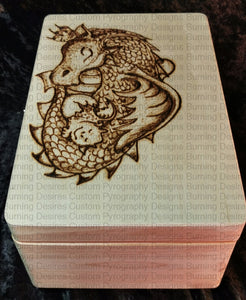 Large Rectangle Box - Dragon And Baby Design Personalised Free