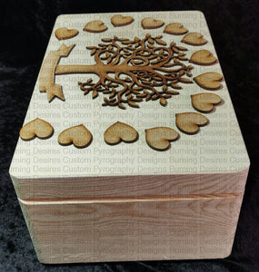 Large Rectangle Box - Family Tree Design Personalised Free Box