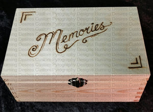 Medium Rectangle Box - Memories Design Personalised Free Box