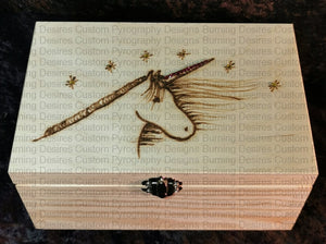 Medium Rectangle Box - Unicorn Design Personalised Free Box